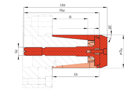 Clamping Elements Taper Collets with pre-centring BVD BKDF BVD